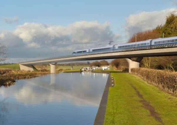 An artist's impression of the HS2 line. Picture: PA
