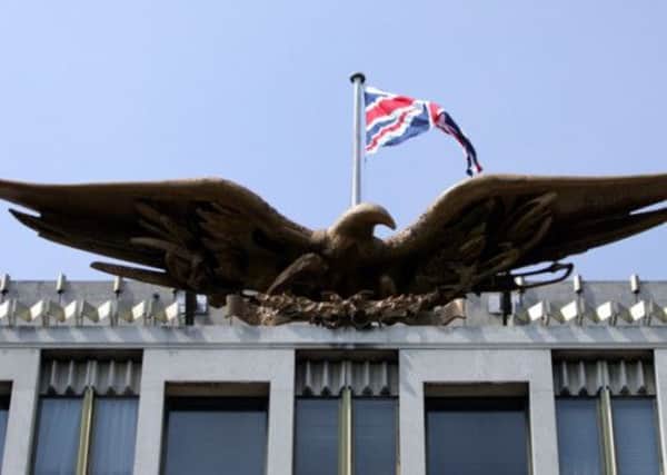 The US embassy in London, whose staff have racked up over £7 million in unpaid fines. Picture: AP