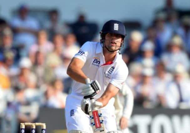 England captain Alastair Cook in action. Picture: Getty