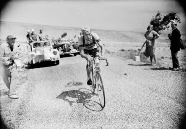 Louison Bobet climbs Ventoux in 1955. Picture: Getty