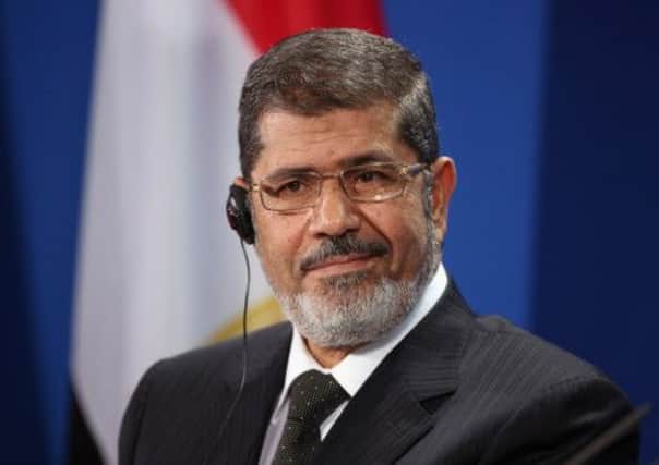 Ousted former Egyptian president Mohammed Morsi, pictured in January 2013. Picture: Getty