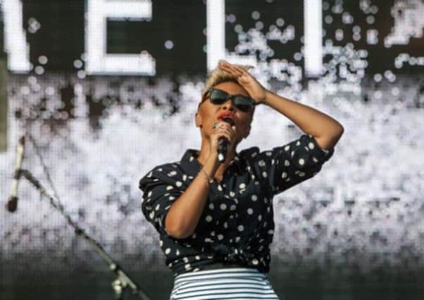 Emeli Sande on T in the Park's Main Stage. Picture: Ian Georgeson