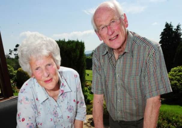 Andy Murray's grand parents Roy and Shirley Erskine at their home in Dunblane. Picture: Ian Rutherford