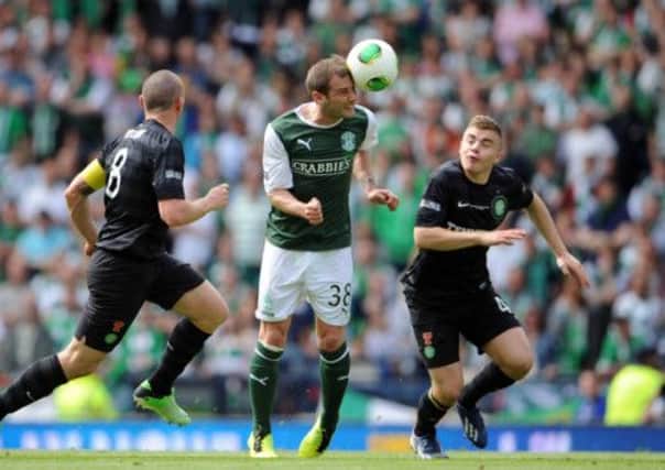 Kevin Thomson in action for Hibs in the 2013 Scottish Cup final. Picture: Jane Barlow