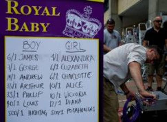 Betting continues on the name. Picture: Getty