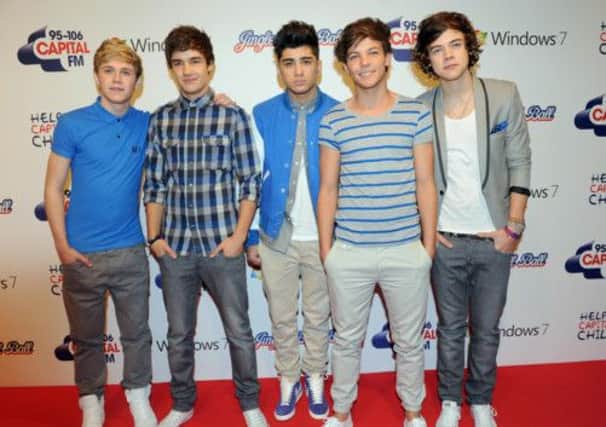 File photo of boy band One Direction. Picture: PA
