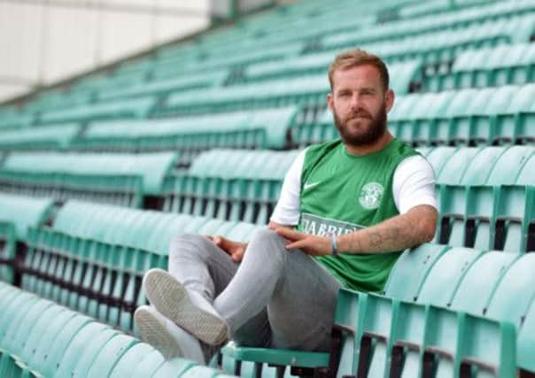Hibernian's new striker Rowan Vine was unhappy at the way he was pushed out by St Johnstone. Picture: Phil Wilkinson