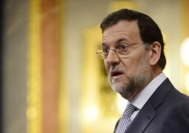 Bullish: Spanish Prime Minister Mariano Rajoy has insisted he will see out his mandate. Picture: AFP