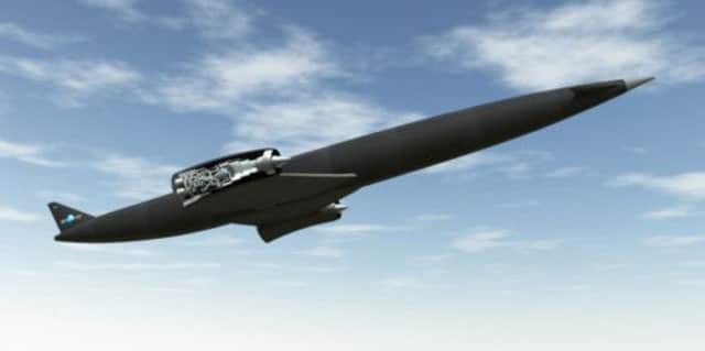 An artist's impression of the Skylon "spaceplane", with the Sabre engine exposed. Picture: PA