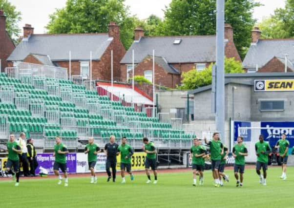 The Celtic squad prepare for their Champions League qualifier against Cliftonville. Picture: SNS