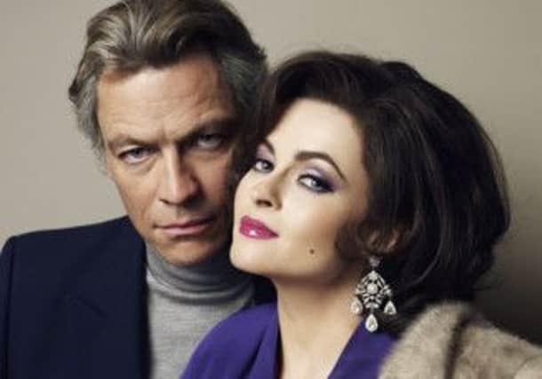 Burton and Taylor, played by Dominic West and Helena Bonham Carter. Picture: BBC
