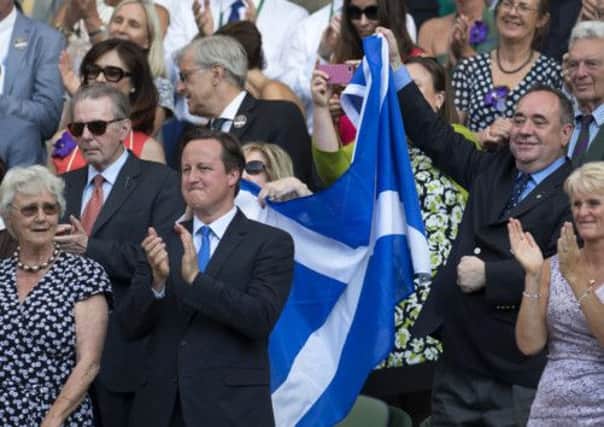 Alex Salmond will not attend a friendly between England and Scotland at Wembley. He was criticised for waving a Saltire after Andy Murray's Wimbledon victory. Picture: SNS