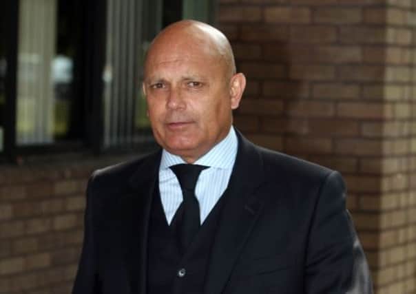 Guilty: Ray Wilkins pictured outside Staines Magistrates court. Picture: PA