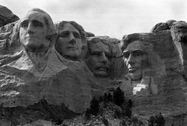Mount Rushmore, America's shrine of democracy written in mountain sculpture in the Black Hills of South Dakota. Picture: PA