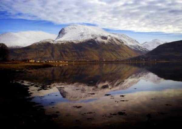 Ben Nevis, pictured with Fort William below, taken from Corpach. Picture: Sean Bell