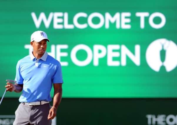 Tiger Woods ahead of the 142nd Open Championship at Muirfield. Picture: Jane Barlow
