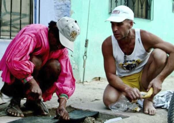 Manuel Luna teaching Barefoot Ted. Picture: Complimentary