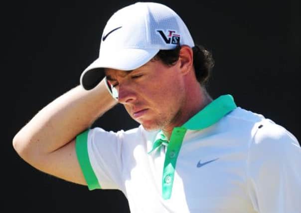 Rory McIlroy: Disappointing round. Picture: Ian Rutherford