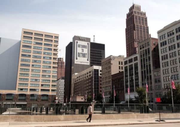 Downtown Detroit. The city has filed for bankruptcy. Picture: Getty