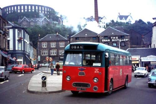 A Highland Bus at Oban in February 1972. Picture: HEMEDIA
