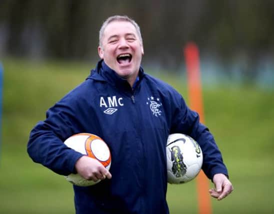 Rangers' Ally McCoist. Picture: SNS