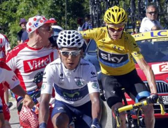 Chris Froome: 24 hours from beocming the winner of the Tour de France. Picture: Reuters