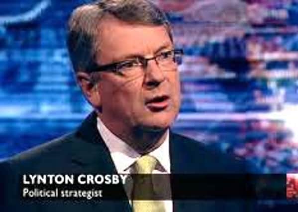 Political strategist Lynton Crosby. Picture: Contributed