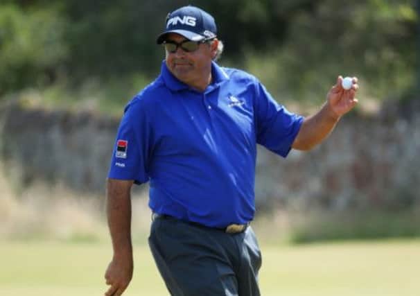 Angel Cabrera ended the day at one over, leaving him four behind the lead. Picture: Getty