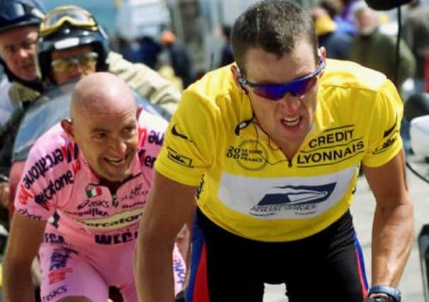 Lance Armstrong rides in 2000. Picture: Getty