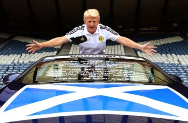 Scotland manager Gordon Strachan during the squad announcement. Picture: PA