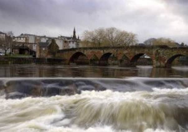 The River Nith in Dumfries. Residents will get extra local TV content after an Ofcom ruling. Picture: Neil Hanna