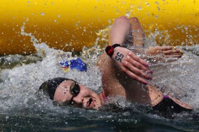 Disappointed Keri-anne Payne finished in 14th place. Picture: AP