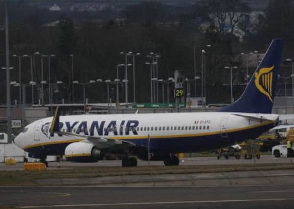 A Ryanair flight bound for Alicante was forced to land in Glasgow Prestwick Airport after being struck by lightning. Picture: PA