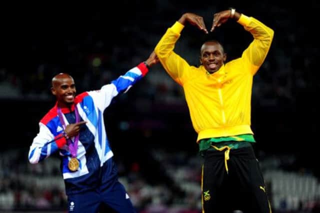 Mo Farah (left) and Usain Bolt are regular performers in Diamond League events. Picture: PA