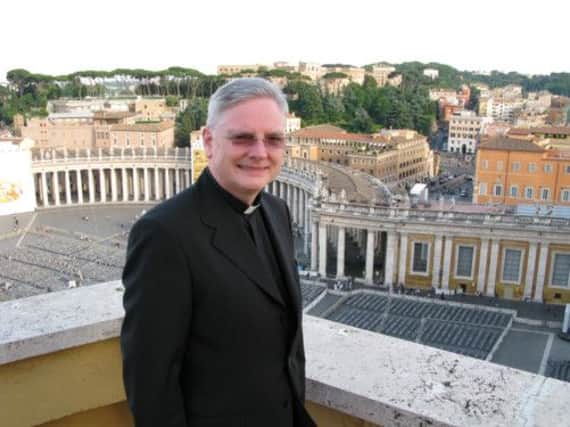 Monsignor Leo Cushley pictured at the Vatican in Rome. Picture: Complimentary