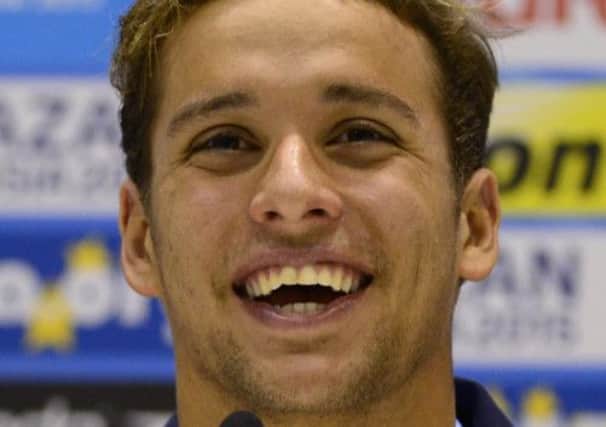 Chad le Clos: Date with sharks. Picture: Getty