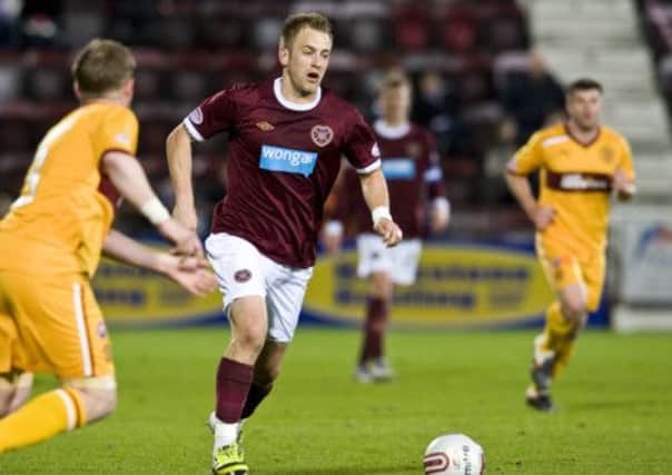 Danny Grainger in action for Hearts in 2012. Picture: Ian Georgeson