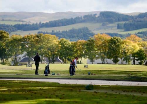 Players at the Gleneagles Centenary Course. Picture: Neil Hanna