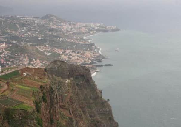Madeira from the air. Picture: Fiona Laing