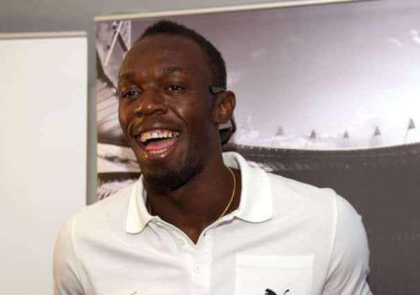 Usain Bolt was happy to talk about his successes but declined to be drawn into a debate about the conduct of fellow athletes. Picture: PA