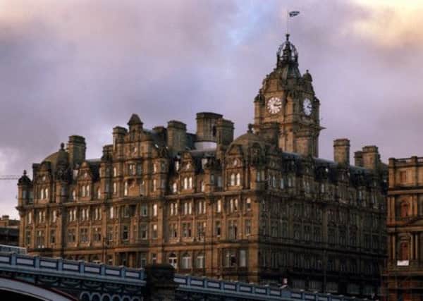 The Balmoral Hotel, in Edinburgh. Occupancy increased by 7.3% in Edinburgh in May. Picture: TSPL