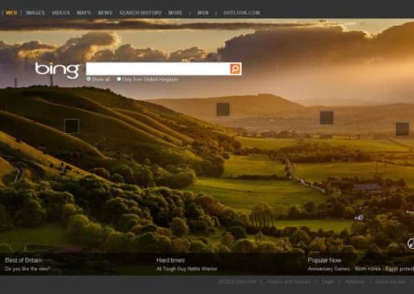 Microsoft's Bing search engine is to introduce pop-up warnings. Picture: Screengrab