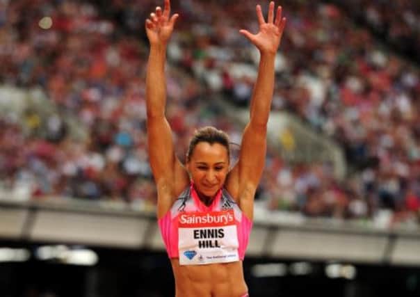 Jessica Ennis-Hill has not prepared for Moscow as she would like and the heptathlete was not at her best during yesterday's action. Picture: PA