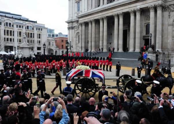 Former Prime Minister Margaret Thatcher's funeral took place at St Pauls Cathedral in April. Picture: Ian Rutherford