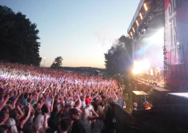 The crowd at Slottsfjell. Picture: Olaf Furniss