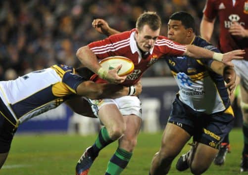 Stuart Hogg in action against the Brumbies on this summer's British and Irish Lions tour. Picture: AFP/ Getty