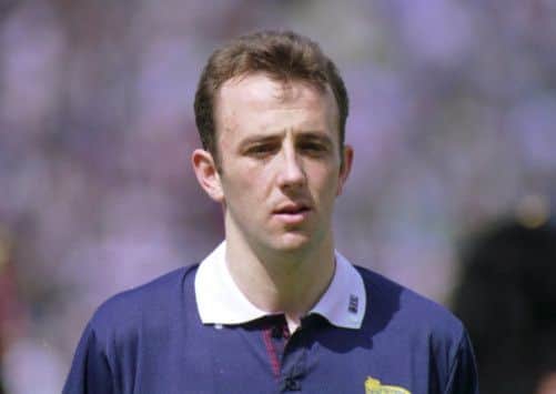 McAllister lines up for SCotland in 1990. Picture: TSPL