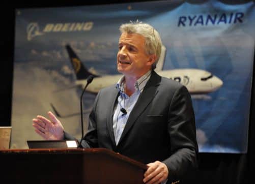 Michael OLeary said the outlook remains cautious. Picture: Getty