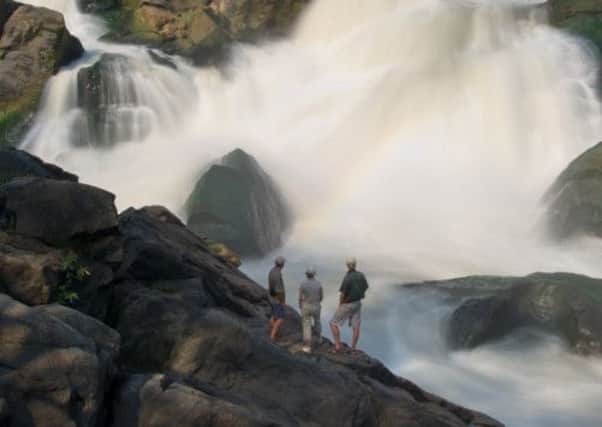 Kapichira waterfalls in Majete Wildlife Reserve