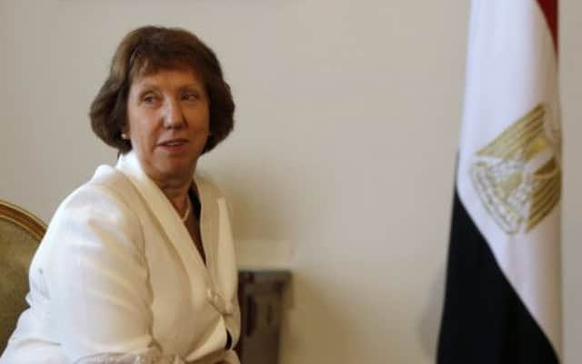Catherine Ashton's visit to Egypt seen as positive move. Picture: Reuters